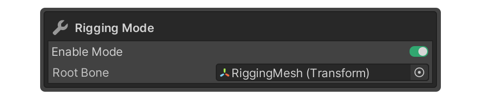 Rigging Mode Interface 1