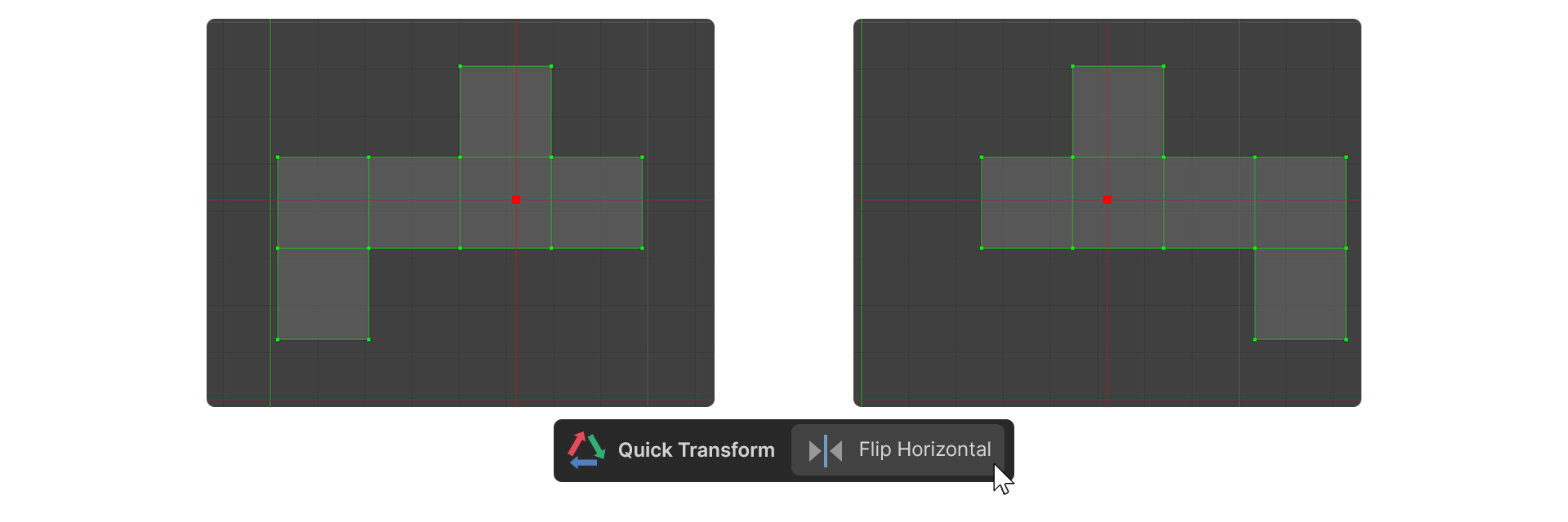 Flip Horizontal Tool Cursor