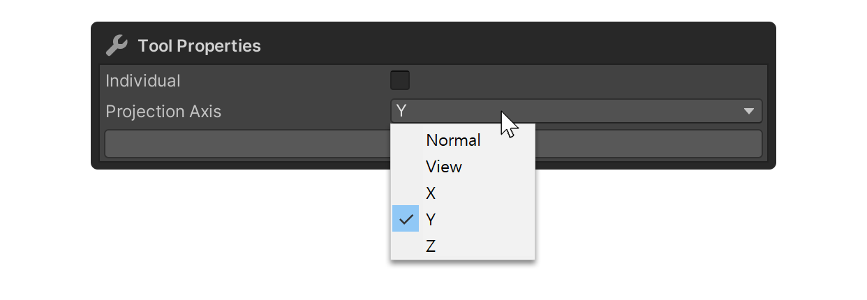 Plane Tool Projection Axis