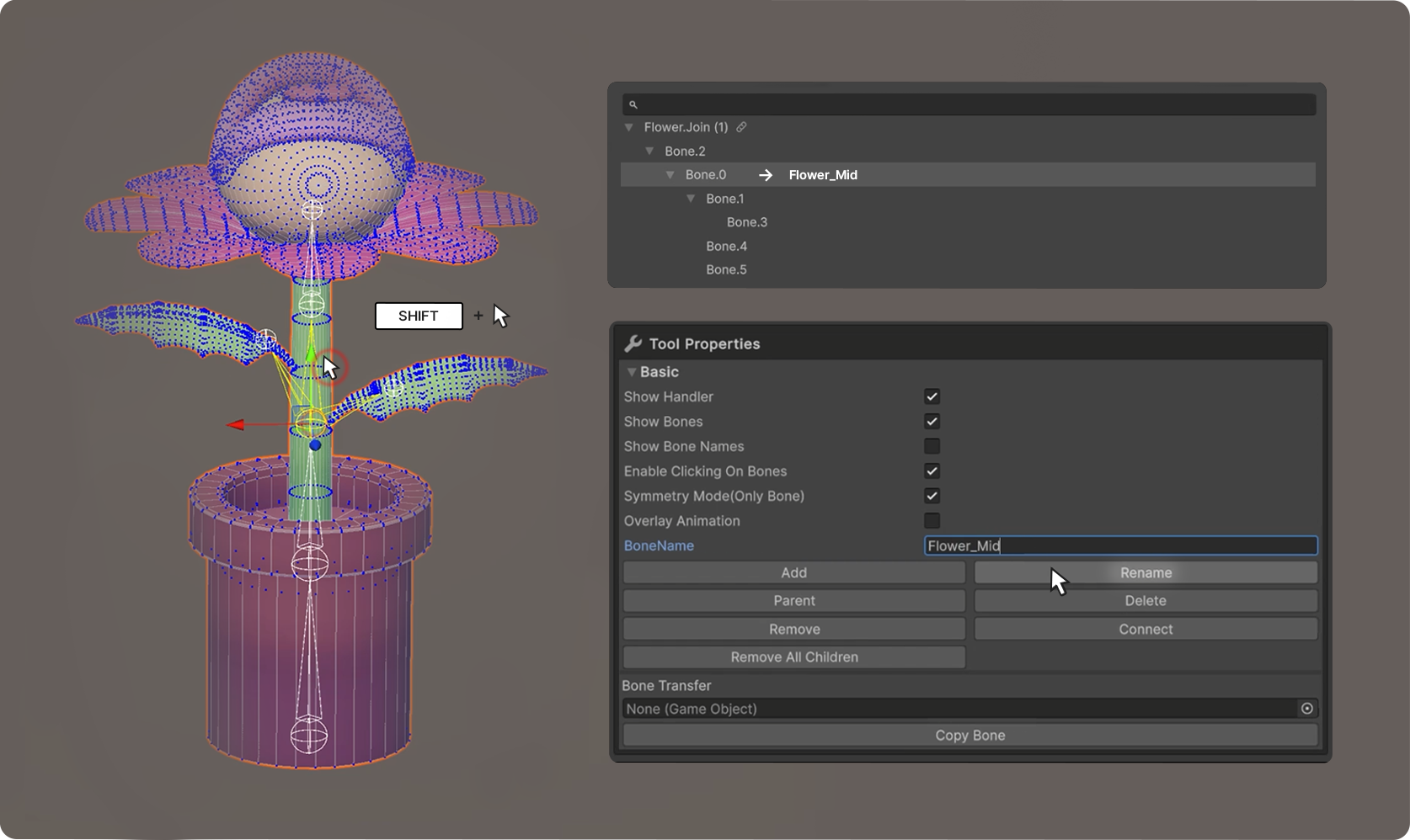 Rigging Mode Weight