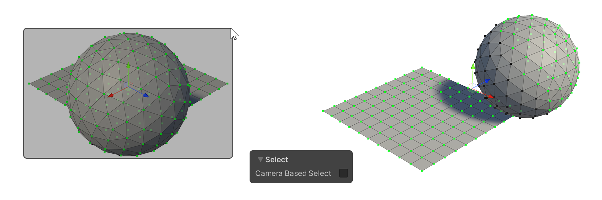 Vertex Camera Based Select Off