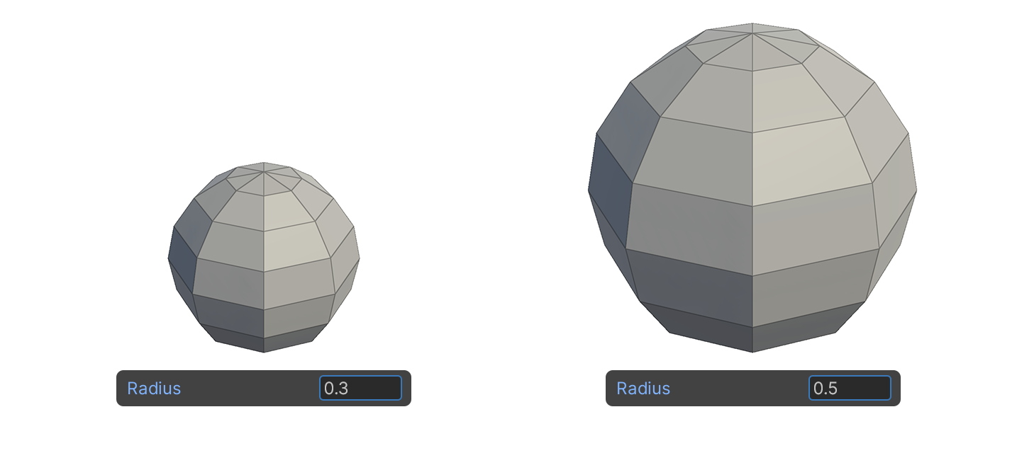 Sphere Tool Radius