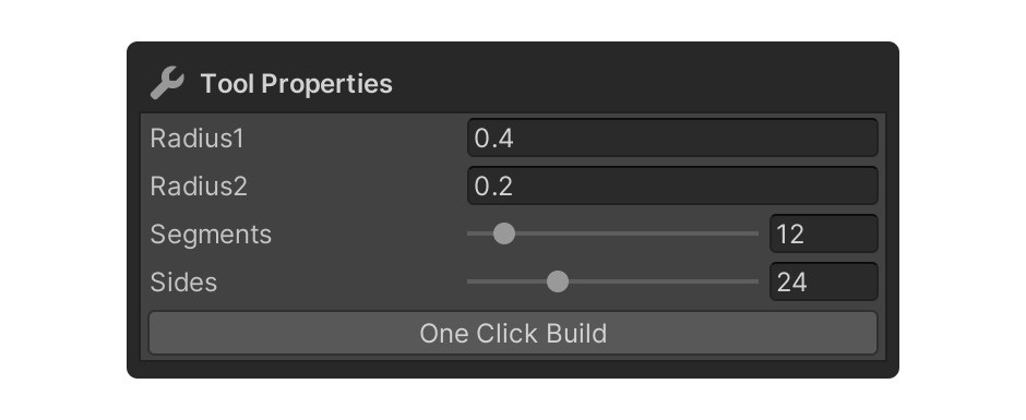 Torus Tool Properties