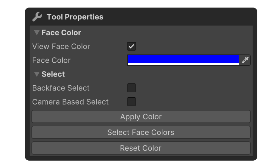 Face Color Properties