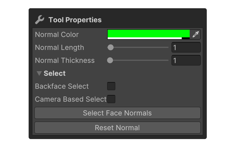 Face Normal Properties