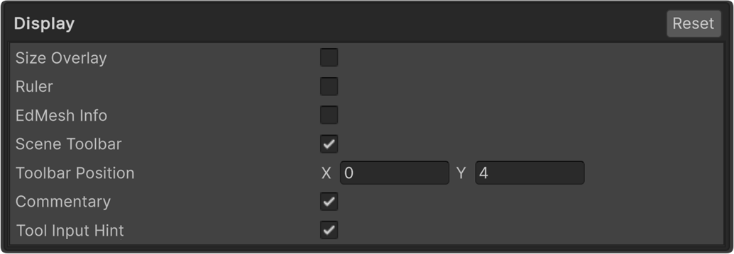 Preference Display
