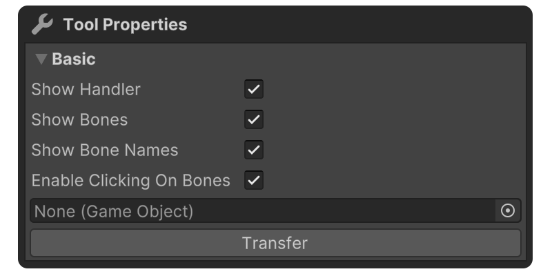 Weight Tool Properties Basic