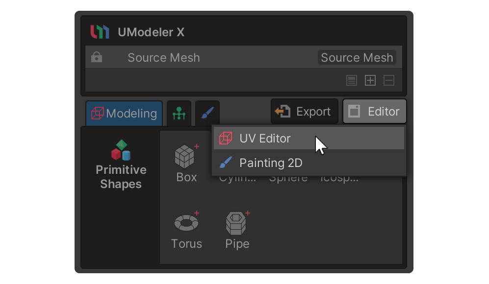 UV Editor Button